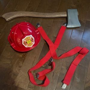 Firefighter Halloween costume accessories.